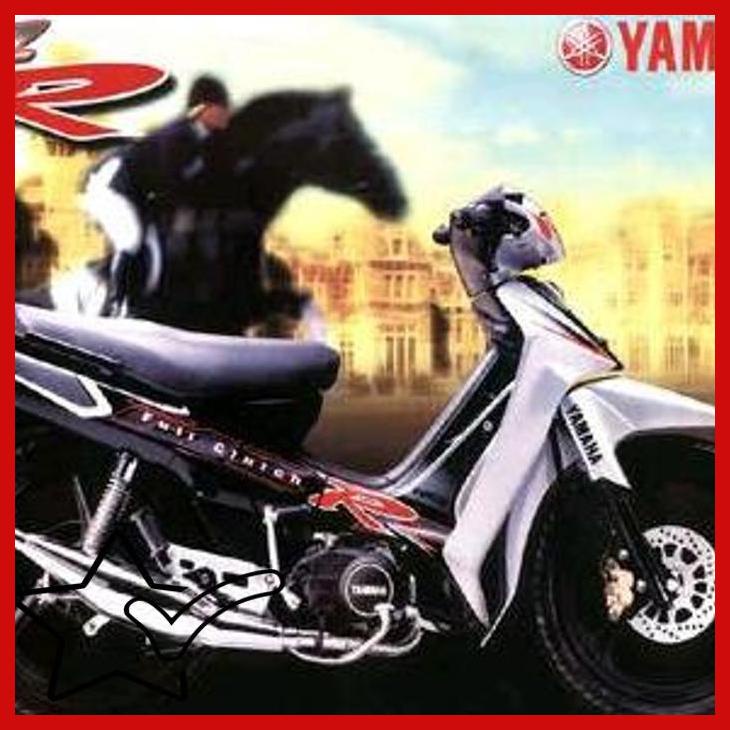 [LNG] STRIPING YAMAHA F1ZR FIZR 2001 SILVER HITAM ORIGINAL