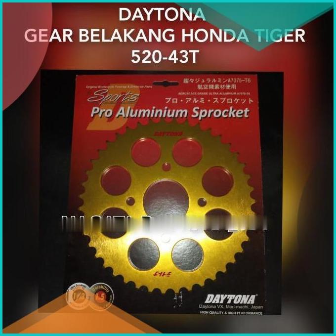 GEAR gir BELAKANG DAYTONA DURALUMIN HONDA TIGER 520 41 42 43 44 16novz