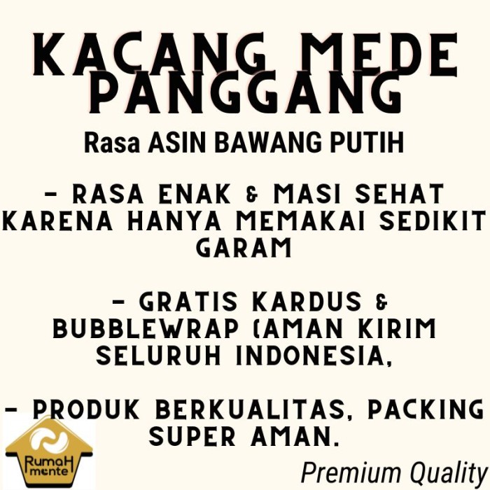 

Kacang Mete Mede Oven Panggang Varian Asin Gurih