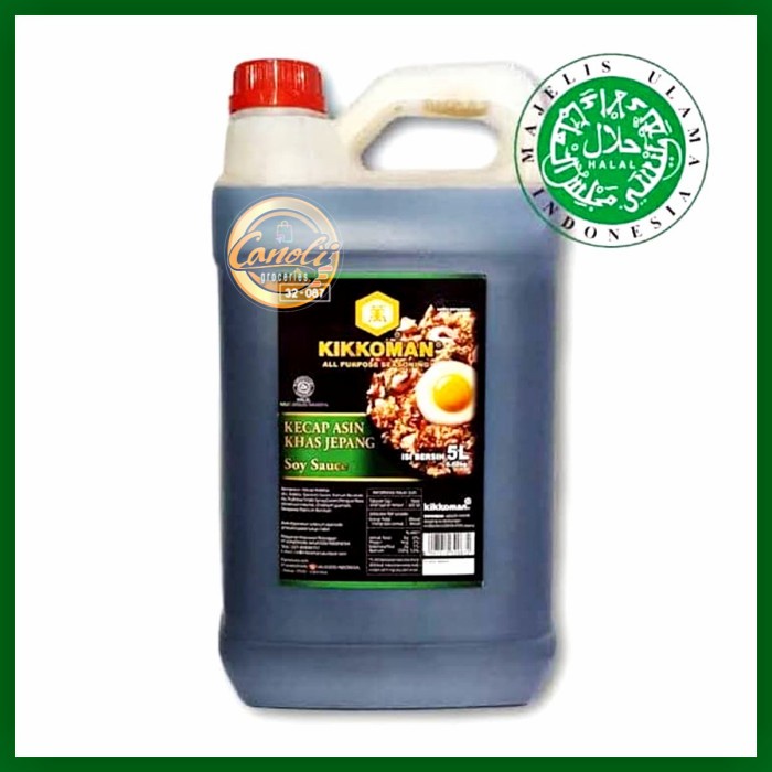 

Kikkoman Kecap Asin Jepang Halal Jerigen 5L / All Purpose Soy Sauce