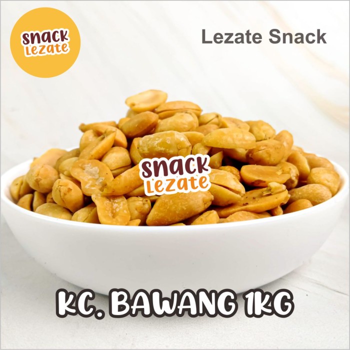 

Kacang Bawang Goreng 1Kg Gurih Asin / Lacang Bawang Bali Putih Murah