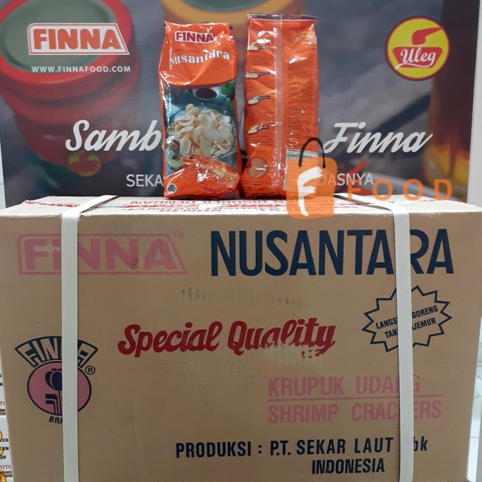 

Kerupuk - Kerupuk Udang Finna Nusantara 380 Gr 1 Dus