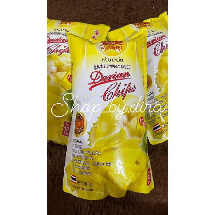 

Keripik - Termurah Wan Mei Durian Chips/Keripik Durian/Snack Thailand Ready