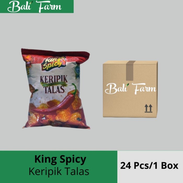 

Keripik - Keripik Talas Spicy King Spicy 100 Gr - 24 Pcs / 1 Box Paket Reseller