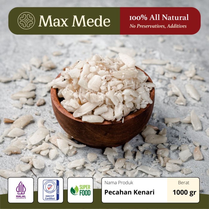 

Kacang - Pecahan Kacang Kenari / Kenari Hancur 1000Gram / 1Kg