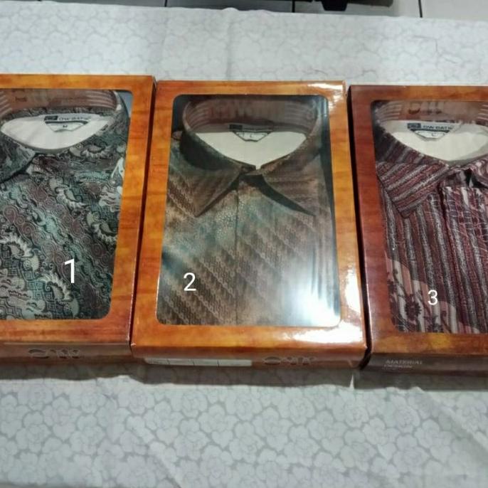 Baju Batik Lapis Ow Lengan Pendek (Dapat Dus) Ukuran M-L Original