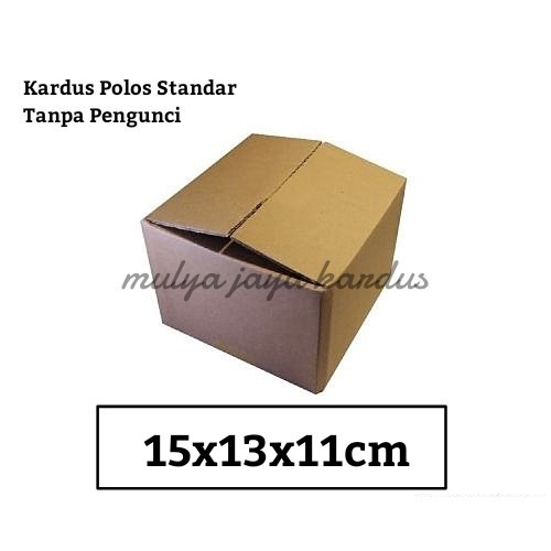 

1 PCS Kardus Polos Packing Box Karton Kotak Aksesoris Souvenir Kado Polos Ukuran 15x13x11 CM