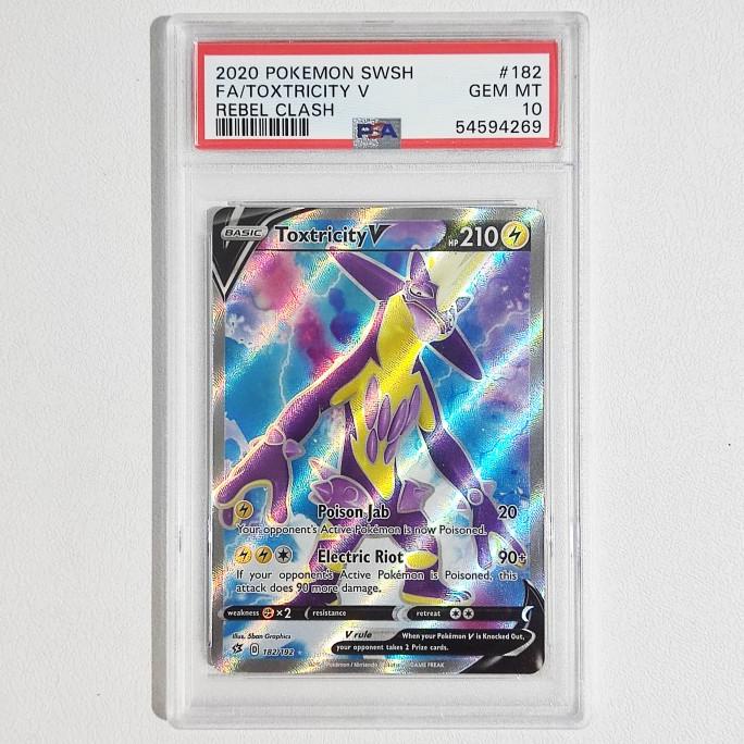 Toxtricity V 182/192 SWSH Rebel Clash PSA 10 - Graded Pokemon Card