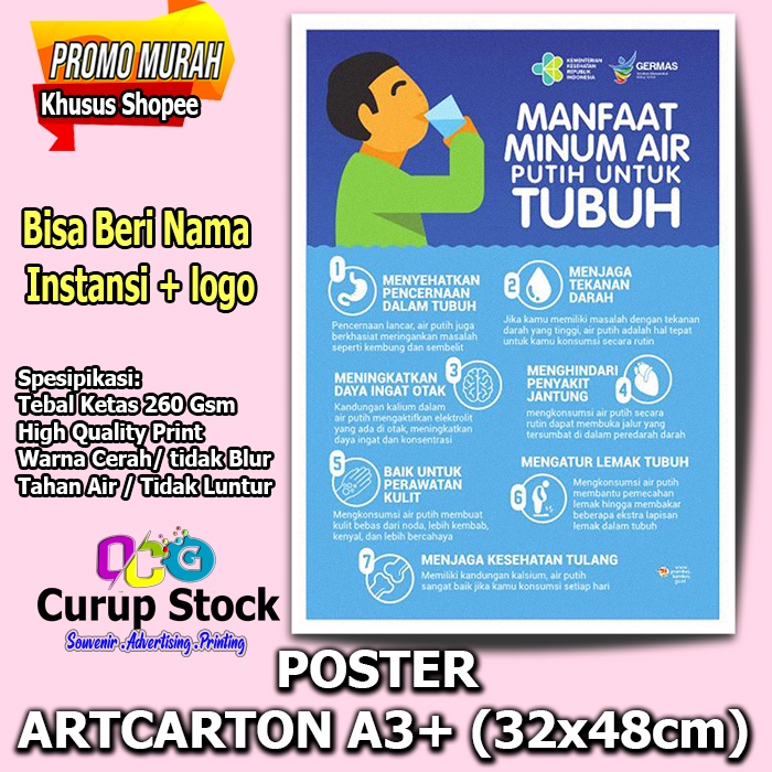 

POSTER KESEHATAN AIR MINERAL PERSALINAN BIDAN KLINIK PUSKESMAS RSUD BLUD POSYANDU