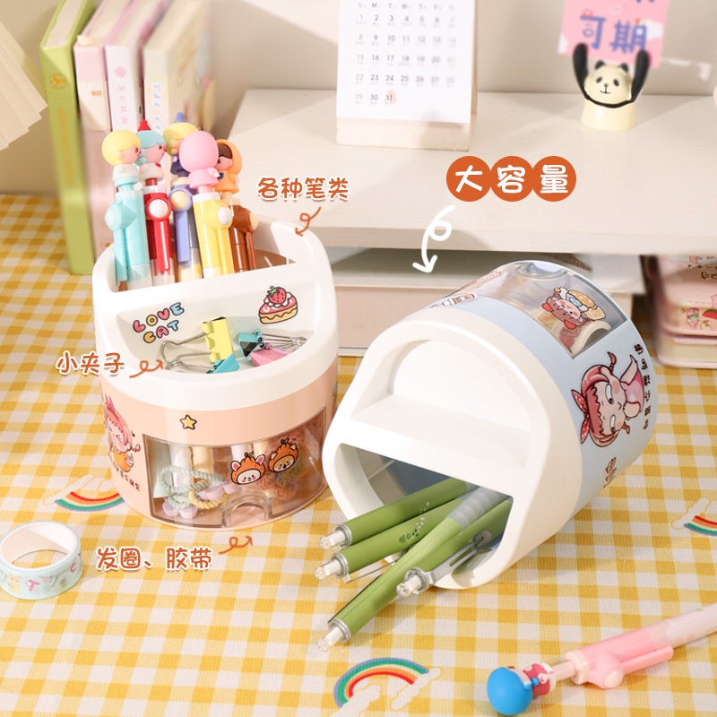 

Tempat pena Pen holder DIY decoration Kotak penyimpanan laci fancy