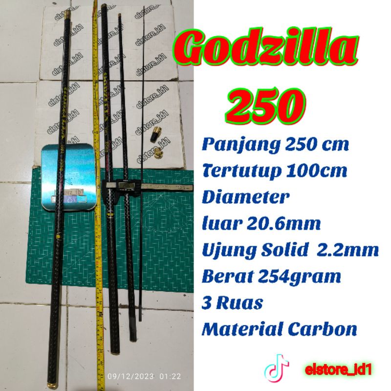 Tegek Joran GODZILLA 250 Galatama Lele Gradakan 20 kg