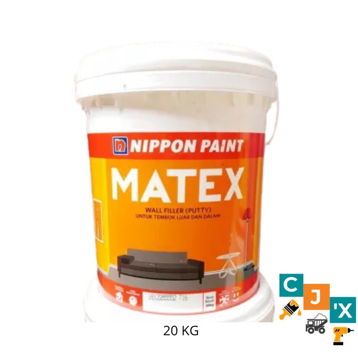 Nippon Paint MATEX PUTTY / Dempul / Plamir / Plamur Tembok 20 KG