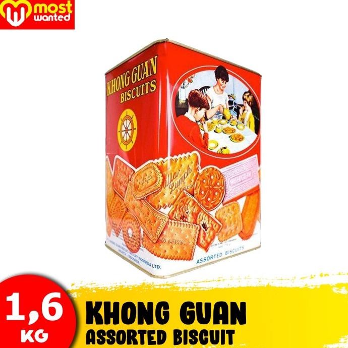 

Biskuit Wafer - Khong Guan Biskuit Kaleng Wafer 1600 Gr Non Cod