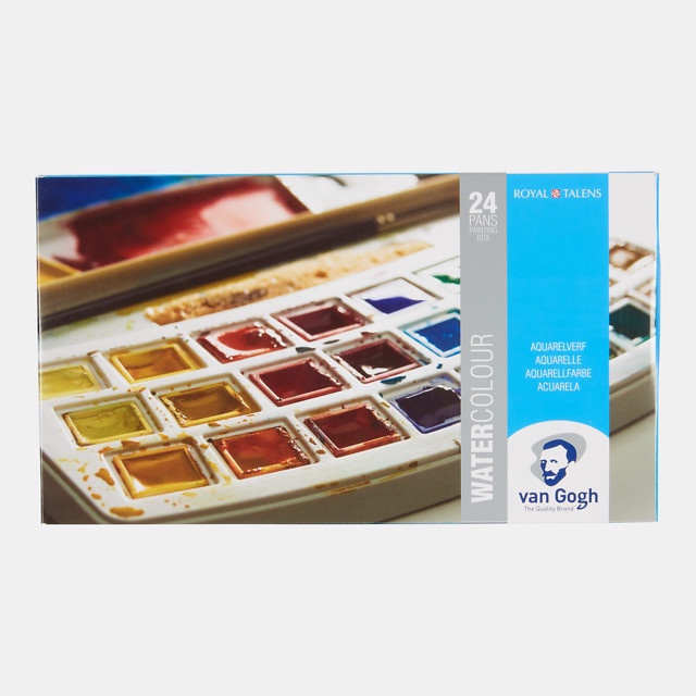 

✨Ready Van Gogh Water Colour Plastic Set 24 Pans Limited