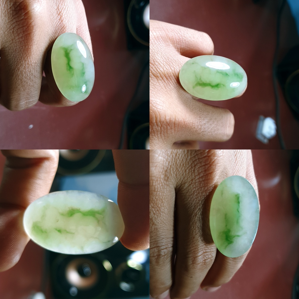 BATU CINCIN ICEJADE LUMUT TOTOL HIJAU SUPER BATU LUMUT ACEH NO90