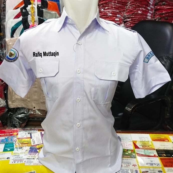 Kemeja KKP RI Putih Lengan Pendek Kemeja PDH PDL KKP RI Putih