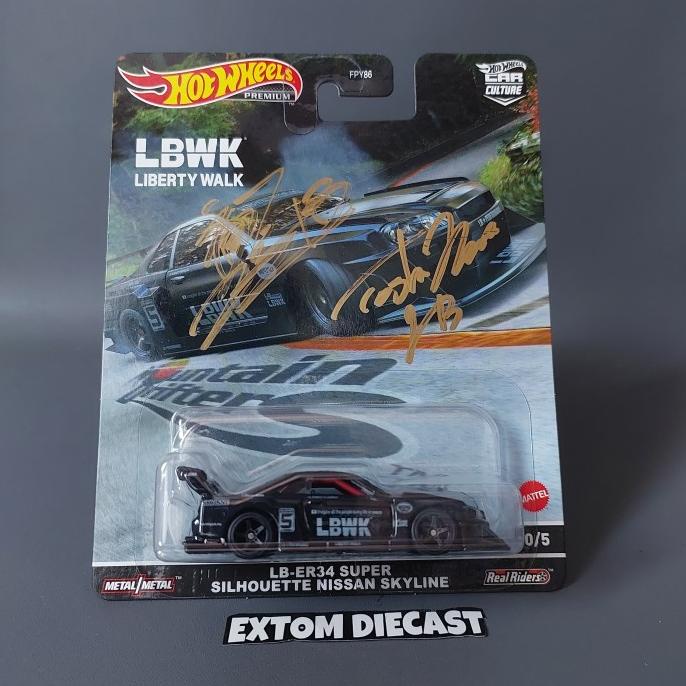 Hotwheels Nissan Skyline R34 LBWK Black Chase car Terlaris