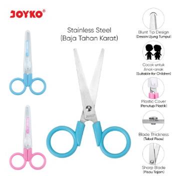 

SCISSORS JOYKO SC-21 GUNTING TAJAM STAINLESS STEEL BAJA TAHAN KARAT BIRU PINK KAIN RAMBUT KECIL KERTAS KARTON ATK MURAH PERLENGKAPAN SEKOLAH KANTOR ALAT TULIS