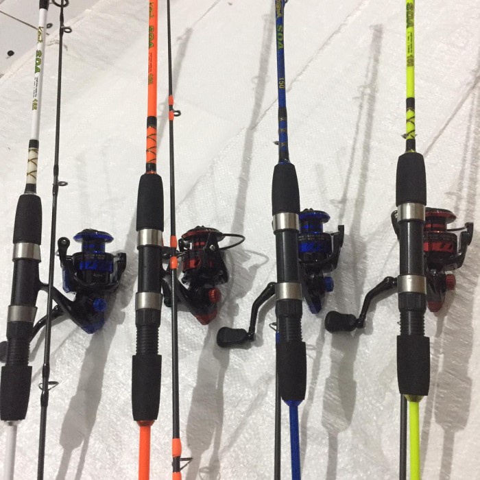 PAKET PANCING LAUT SDA 150 - 180 CM FIBER SOLID REEL KATANA SATO