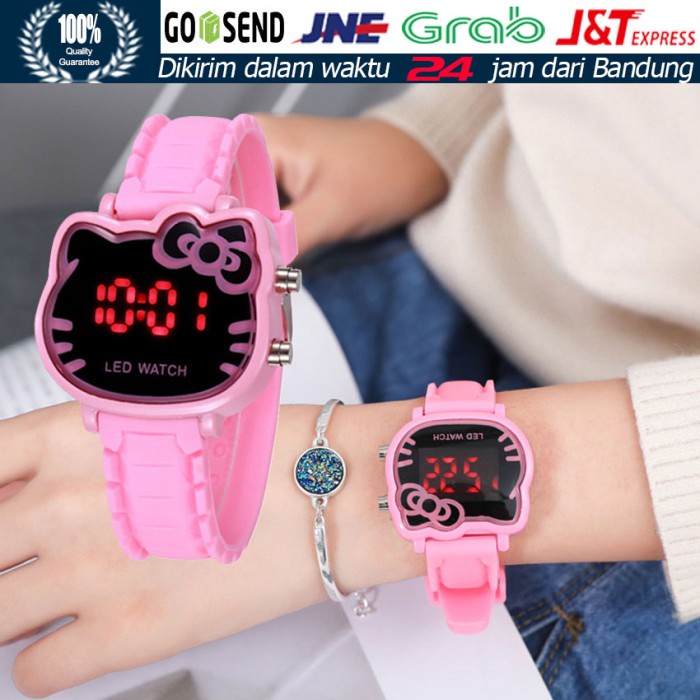 Jam Tangan Anak Perempuan Led Hello Kitty