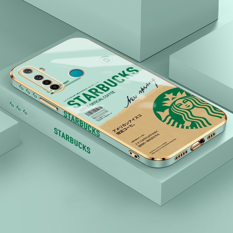 Casing Hp Realme 5 Pro 5i 5s 6i 6 Pro 6s 3 pro 3i X Lite XT Narzo Case pola Starbucks casing Plating