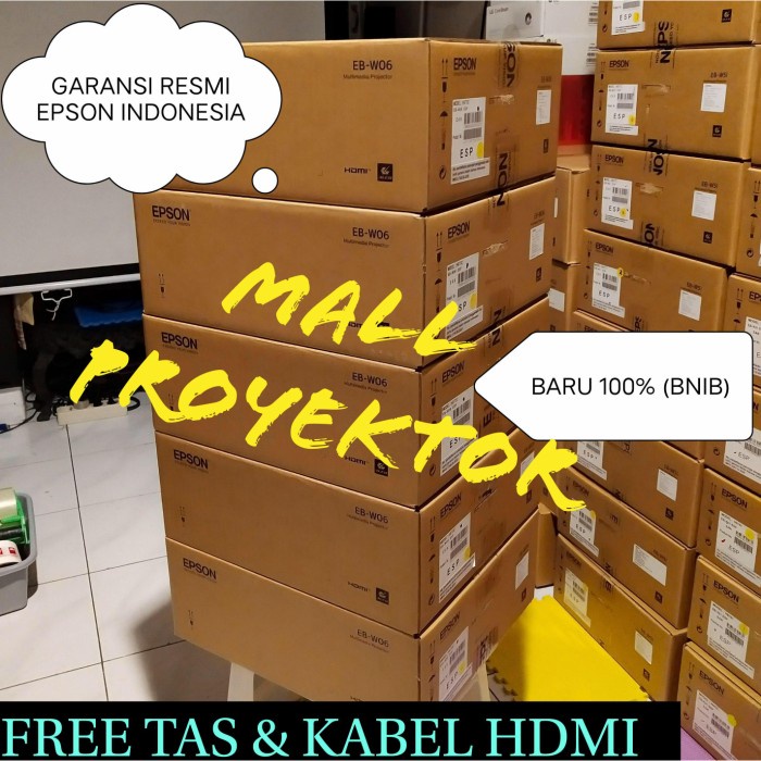 PROJEKTOR EPSON EB - W06 ( PENGGANTI EB - W05 )