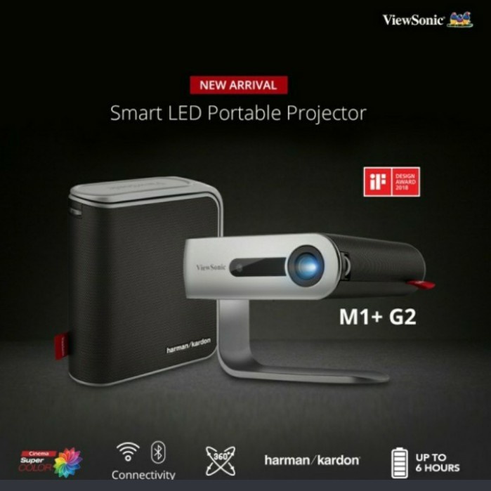 MINI PROJECTOR VIEWSONIC M1+ G2 - PROYEKTOR VIEWSONIC M1+ G2 300 ANSI