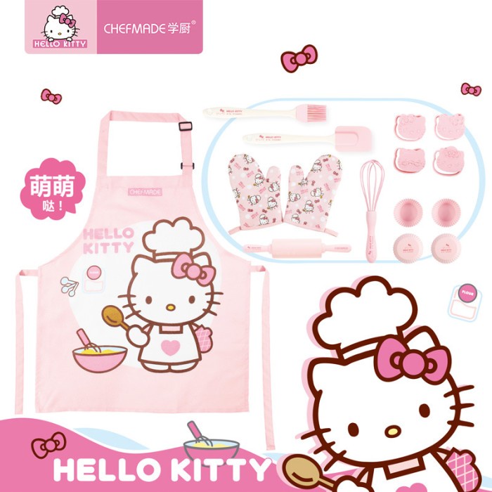 

✅Original Chefmade Hello Kitty Kids Baking Set 8 Kt7071 /Set Alat Baking Anak Terbaru
