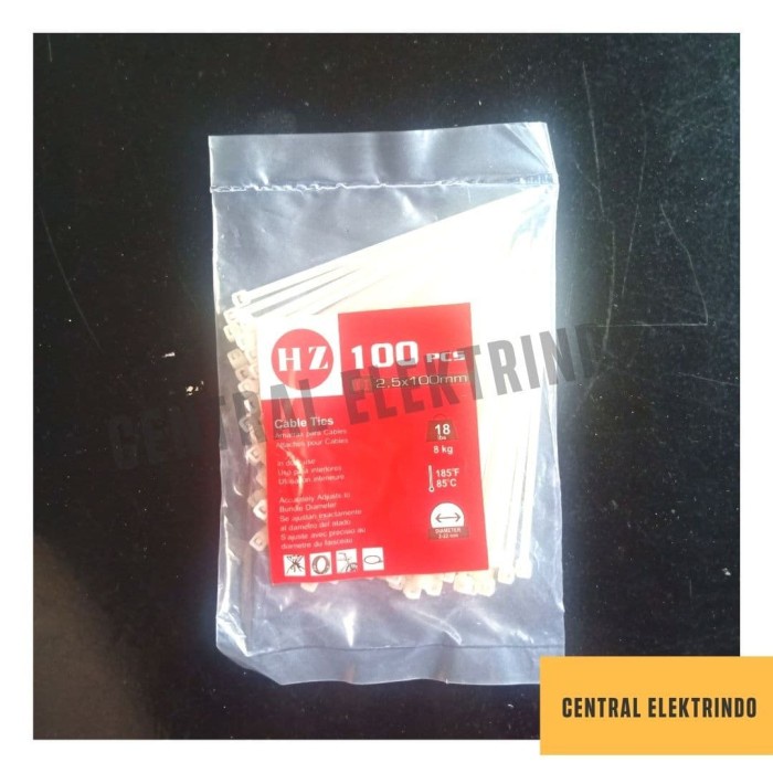 

Kabel Ties Putih 2,5 x 100mm Cable Tie Kabel Tie