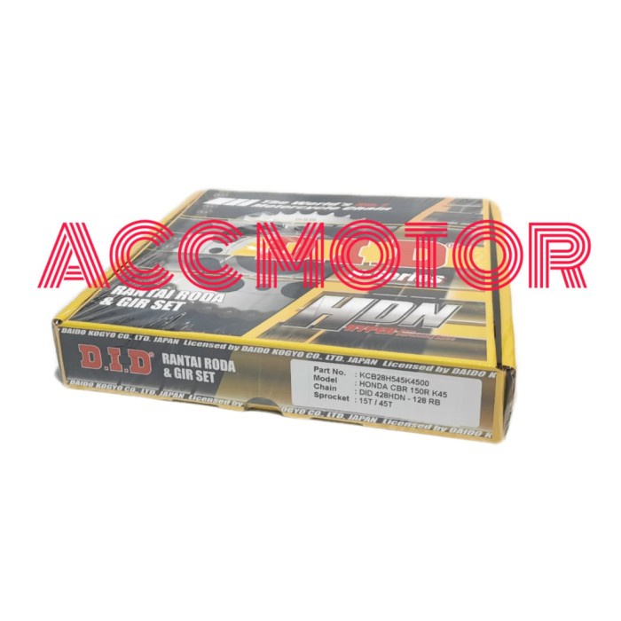 ✨COD Gir Gear Set  Rantai Honda New Cbr 150R - Did 428Hdn - K45 Berkualitas