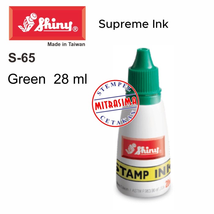 

Termurah Shiny S-65 ( Tinta Standar Warna Hijau S 65 Tipe S65 ) Free Ongkir