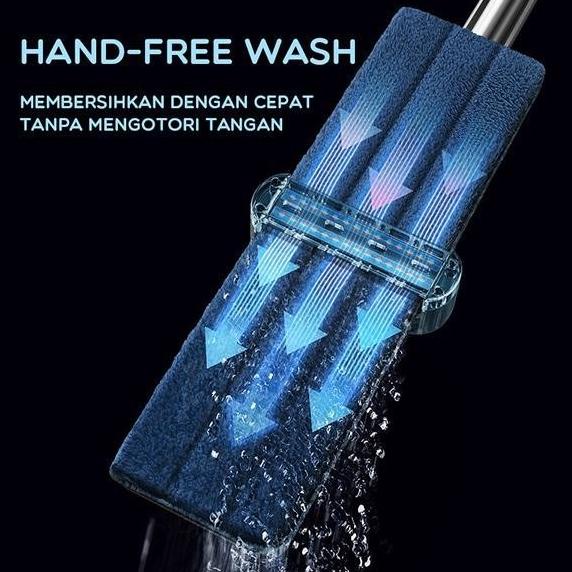 Alat Pel Sapu Otomatis Clear Mop Alat Pel Praktis Pembersih Lantai