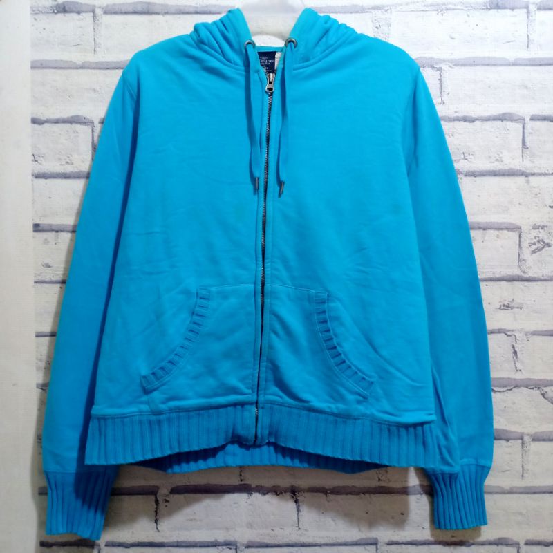 JAKET BULU BIRU BRANDED BY - FADED GLORY