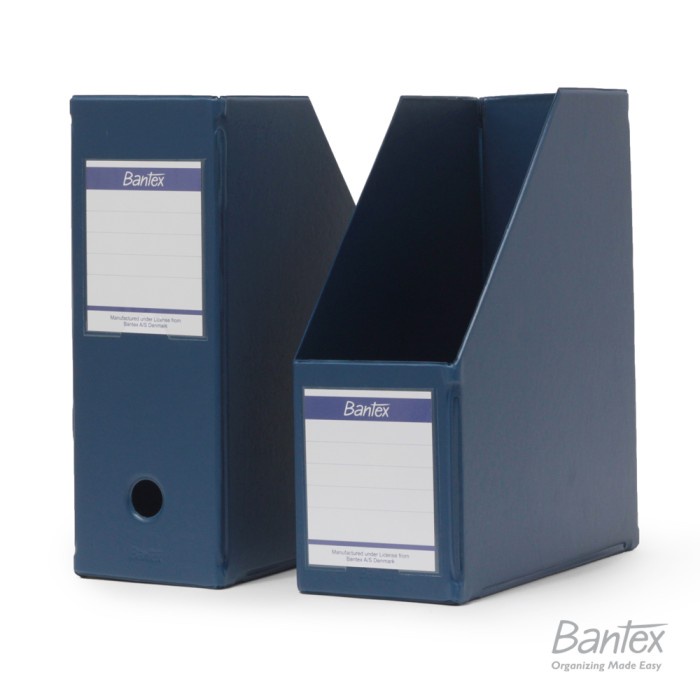 

Bantex Box File Magazine File Extra Jumbo Folio Blue #4021 01