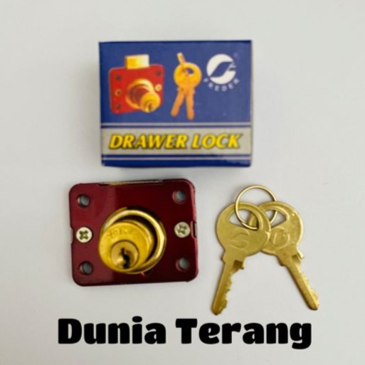 Kunci Laci Freder 508 16Mm - Kunci Lemari Loker Lock Kecil Model 808 Ternampoll