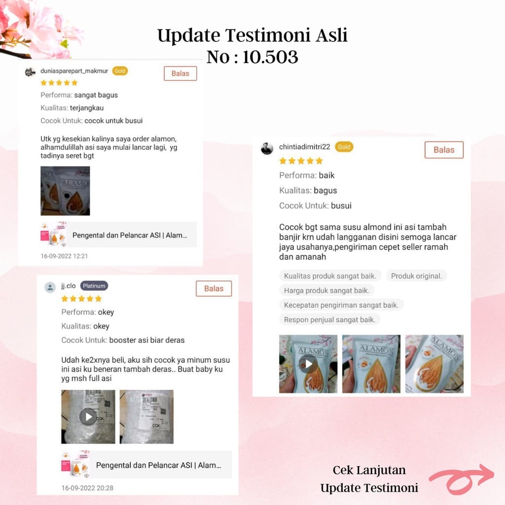 

Asi Booster / Susu Almond / Pelancar Asi / Nutrisi Ibu Hal Dan Ibu Menyusui