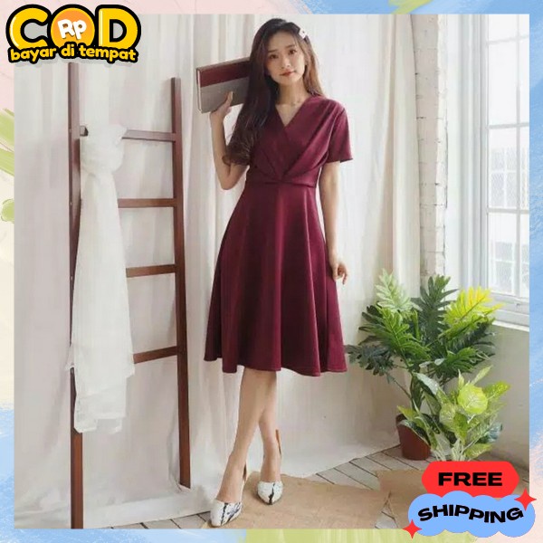 Termurah Dress Wanita Dewasa Dreea Santai Murah Daster Casual Modern Bju Ultah Birthday Party Dress 