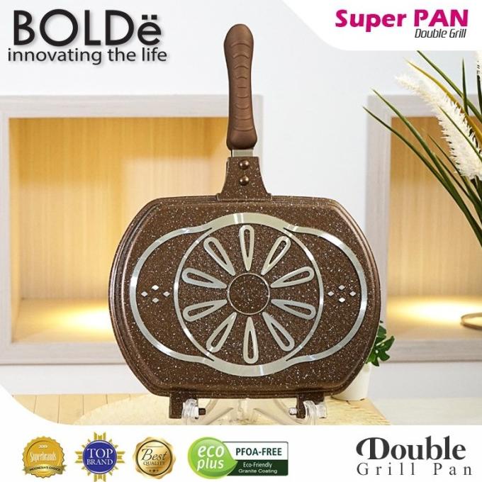 Bolde Super Pan Double Grill 30 cm Gold Panggangan Granite Happy Call