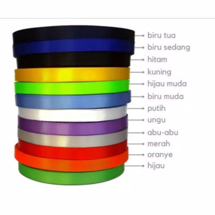 

tali lanyard / tali nylon id card 1,5cm / roll isi 50yard