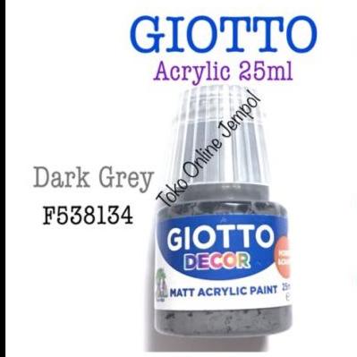 

25ml DARK GREY Acrylic Cat Giotto 552403 Akrilik Cet ATK1308GT