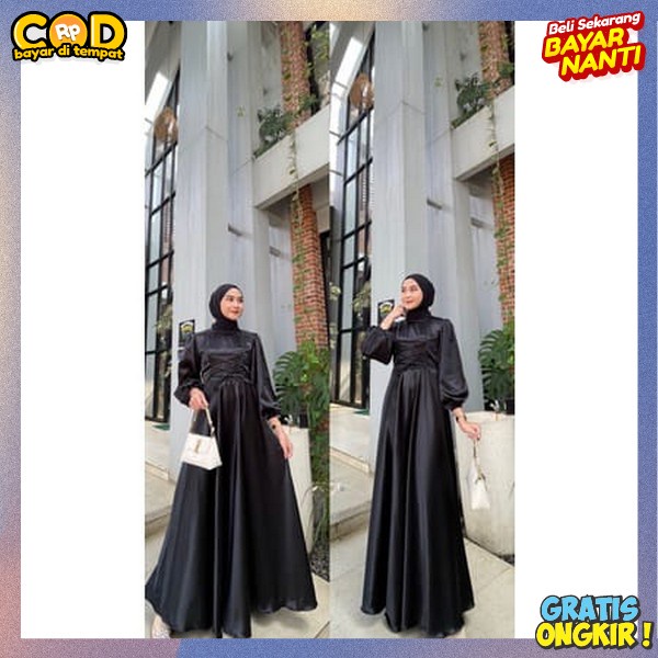 Gsmis Syarii Modern Dres Perempuan Syari Bj Gammis Lebaran Buju Games Kekinian Termurah Perempuan De