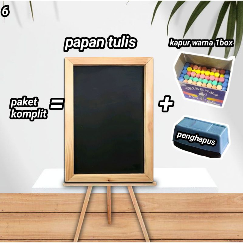 

Papan Tulis Kapur 40X60Cm + Standing.
