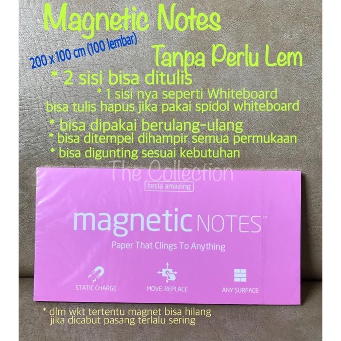 

Magnetic Note Stick Memo Tanpa Lem 100lbr 20x10cm ATK0610MN