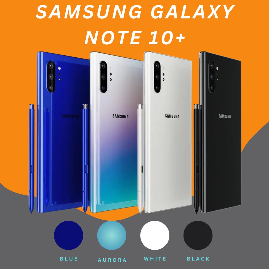SAMSUNG GALAXY NOTE10+ 5G Second Original 56GB 12GB RAM, 512GB 12GB RAM