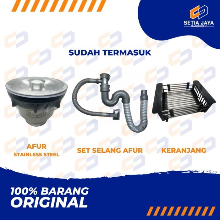 Sink / Tempat / Bak Cuci Piring Royal Stainless Steel Contempo Uno