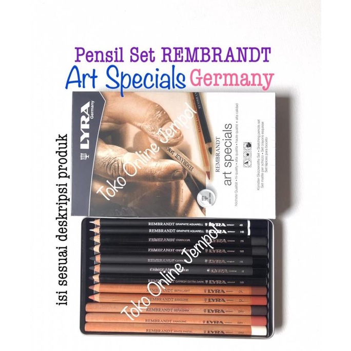 

Pensil Sketsa ART SPECIAL LYRA charcoal graphite 105634 set ATK1207GT