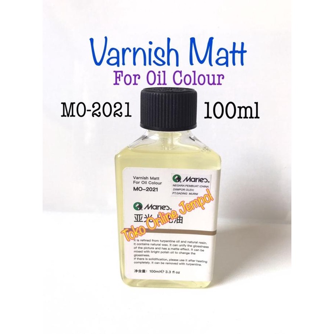 

100ml Varnish Matt for Oil Colour MO-2021 Maries ATK2701MR
