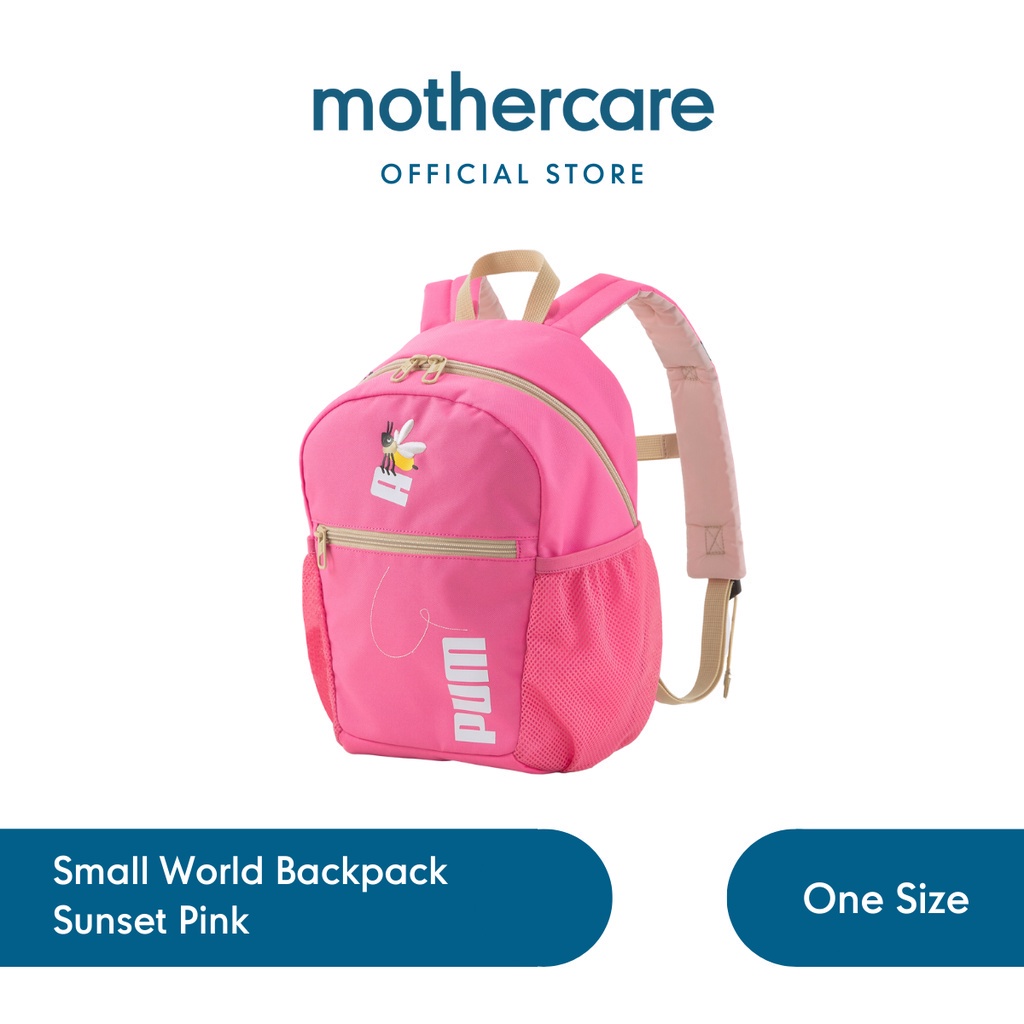 Puma Small World Backpack Sunset Pink - Tas Ransel Anak Perempuan (Pink)
