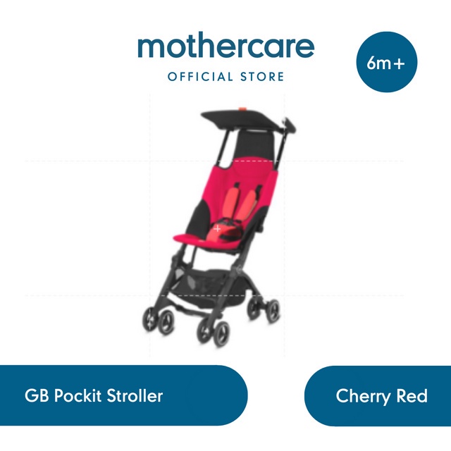 Gb Pockit Stroller Red - Kerata Dorong Anak (Merah)