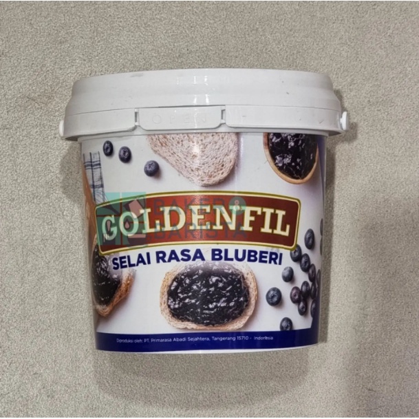 

Goldenfil Blueberry Jam 1Kg Selai Bluebery Golden Fil Isian Buah Selai Olesan